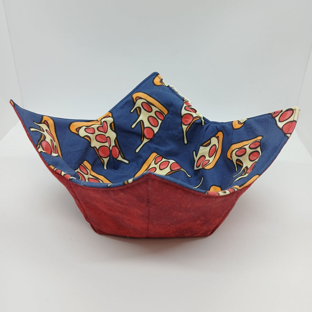 100% Cotton Microwavable Bowl Cozy - Pizza Party