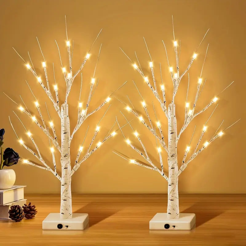 24LT 60.96cm Lighted Birch Tree - Warm White Christmas Lights