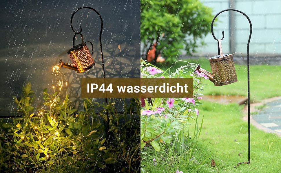 2-Pack LED Watering Can Solar String Lights Outdoor Solar Decorative Lights