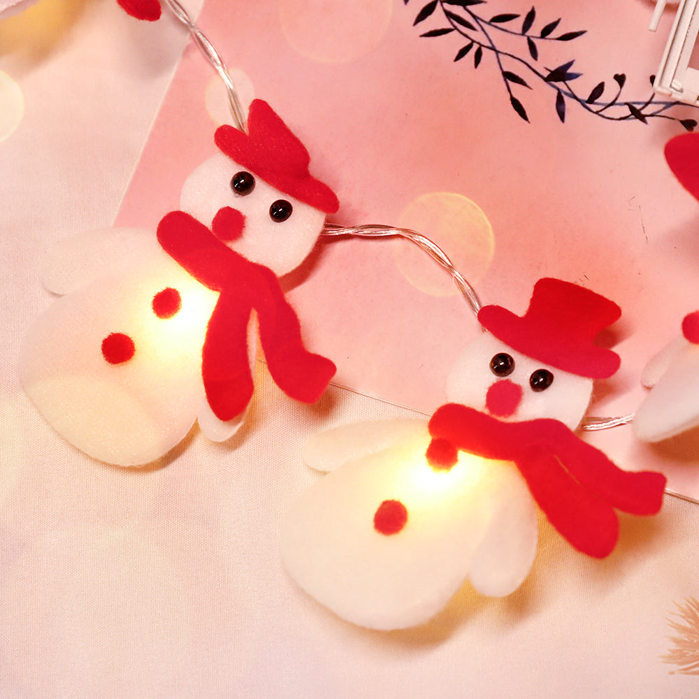 LED Christmas Snowman String Lights, for Holiday Party Decorations