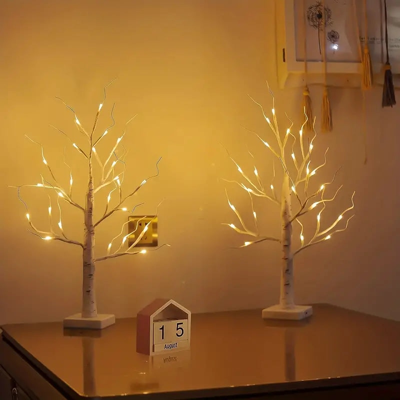 24LT 60.96cm Lighted Birch Tree - Warm White Christmas Lights